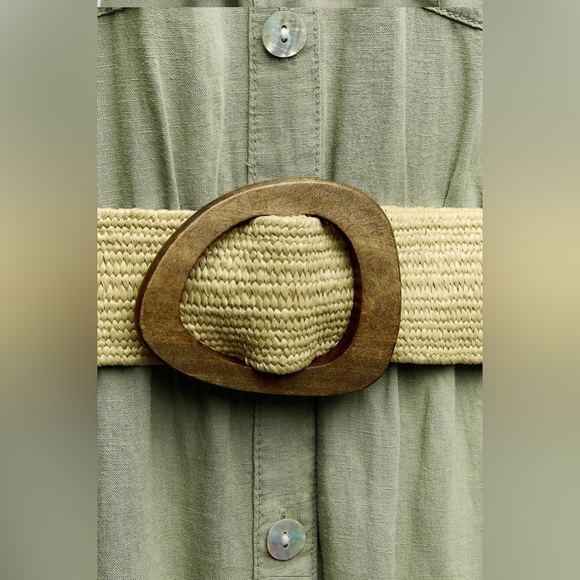 Zara Jure Belt Shirtdress. New With Tags. - Picture 9 of 9